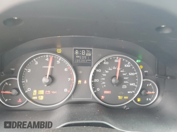 2014 Subaru Legacy Premium z VIN 4S3BMCC68E3005466, wystawiony jako Copart lot #57904755 z przebiegiem 135 393 mil mil oraz Szkoda całkowita • Salvage title. Historia ofert i sprzedaży dostępna na DreamBid. Obrazek 9.