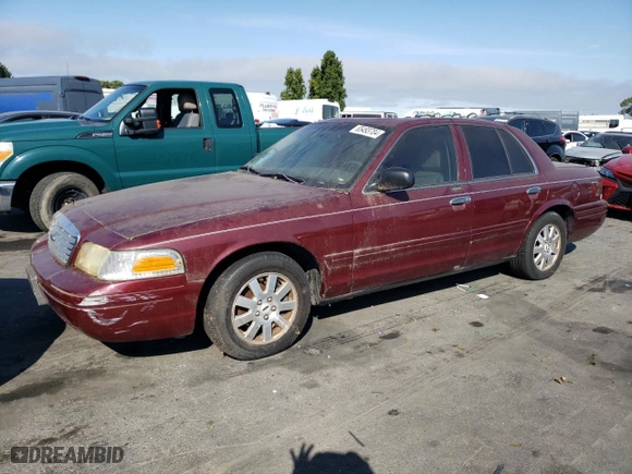 2006 Ford Crown Victoria LX with VIN 2FAFP74W76X129351, listed as a Copart auction lot 65493704 with 0 mi miles and Clean Title. Bid and sale history available at carsss.com. Image 1.
