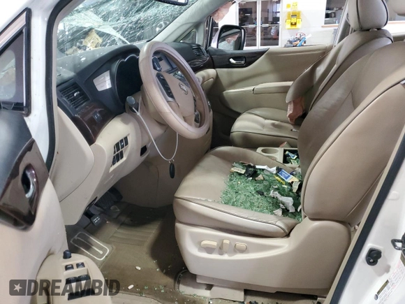 2014 Nissan Quest SL with VIN JN8AE2KP2E9106257, listed as a Copart auction lot 53432815 with 140,038 mi miles and Salvage Title. Bid and sale history available at carsss.com. Image 7.