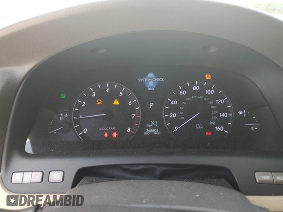 2008 Lexus LS 460 z VIN JTHBL46F785065055, wystawiony jako Copart lot #65877475 z przebiegiem 268 808 mil mil oraz Czysty tytuł • Clean title. Historia ofert i sprzedaży dostępna na DreamBid. Obrazek 9.