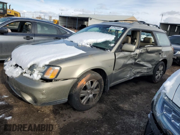 2004 Subaru Legacy Outback VDC z VIN 4S3BH896347619003, wystawiony jako Copart lot #87943985 z przebiegiem Nie podano mil oraz Szkoda całkowita • Salvage title. Historia ofert i sprzedaży dostępna na DreamBid. Obrazek 1.