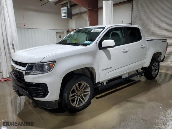 2022 Chevrolet Colorado 4WD Work Truck with VIN 1GCGTBEN5N1252365, listed as a Copart auction lot 89314405 with 24,362 mi miles and Salvage Title. Bid and sale history available at carsss.com. Image 1.