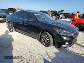 2017 Kia Cadenza Premium with VIN KNALC4J11H5092573, listed as a Copart auction lot 76336364 with 44,777 mi miles and Salvage Title. Bid and sale history available at carsss.com. Image 4.