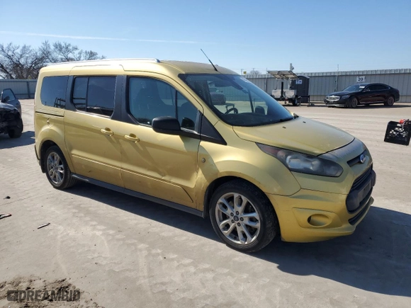 2014 Ford Transit Connect Wagon XLT with VIN NM0GE9F7XE1157901, listed as a Copart auction lot 45498225 with 181,520 mi miles and Salvage Title. Bid and sale history available at carsss.com. Image 4.