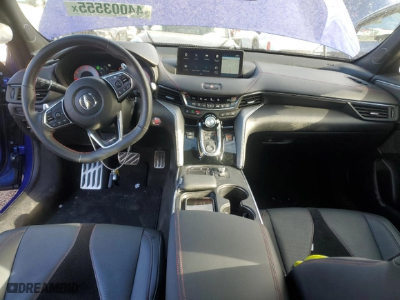 2023 Acura TLX w/A-Spec Package with VIN 19UUB6F50PA000930, listed as a Copart auction lot 44003555 with 34,016 mi miles and Salvage Title. Bid and sale history available at carsss.com. Image 8.