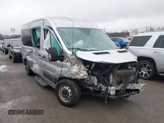 2019 Ford Transit Passenger XL with VIN 1FBAX2CM0KKA73861, listed as a IAAI auction lot 41494070 with 29,556 mi miles. Bid and sale history available at carsss.com. Image 1.