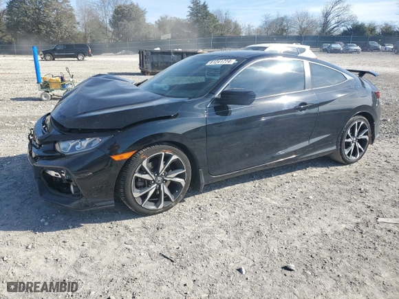 2019 Honda Civic Si Coupe with VIN 2HGFC3A59KH750557, listed as a Copart auction lot 81241774 with 101,054 mi miles and Salvage Title. Bid and sale history available at carsss.com. Image 1.