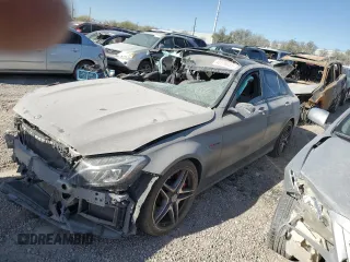 2016 Mercedes-Benz C 63 S AMG with VIN 55SWF8HB1GU102575, listed as a Copart auction lot 45779325 with Not provided miles and Salvage title. Bid and sale history available at DreamBid. Image 1.