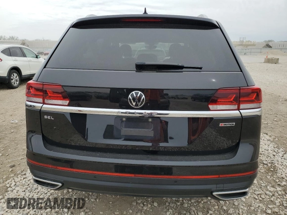 2021 Volkswagen Atlas SEL with VIN 1V2BP2CAXMC603447, listed as a Copart auction lot 50500474 with 52,691 mi miles and Salvage title. Bid and sale history available at DreamBid. Image 6.