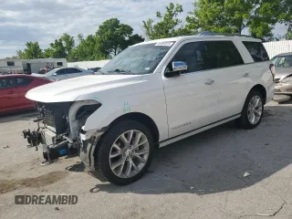 2019 Ford Expedition Platinum with VIN 1FMJU1MT6KEA23724, listed as a Copart auction lot 58489015 with 104,539 mi miles and Salvage title. Bid and sale history available at DreamBid. Image 1.