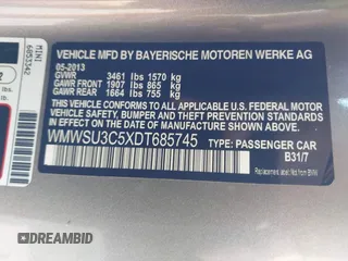 2013 MINI Hardtop z VIN WMWSU3C5XDT685745, wystawiony jako IAAI lot #42300577 z przebiegiem 112 804 mil mil oraz . Historia ofert i sprzedaży dostępna na DreamBid. Obrazek 9.