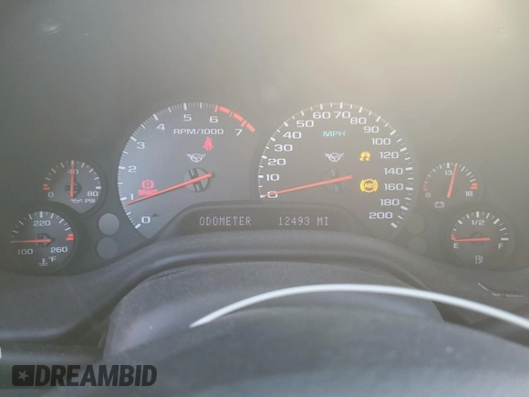2004 Chevrolet Corvette with VIN 1G1YY32G045126125, listed as a Copart auction lot 77249344 with 12,493 mi miles and Salvage Title. Bid and sale history available at carsss.com. Image 9.
