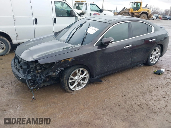 2012 Nissan Maxima SV with VIN 1N4AA5AP0CC850570, listed as a IAAI auction lot 41465994 with 158,400 mi miles and . Bid and sale history available at DreamBid. Image 2.