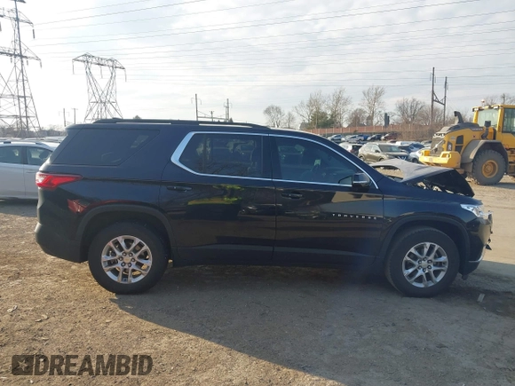 2020 Chevrolet Traverse LT Cloth with VIN 1GNERGKW9LJ151852, listed as a IAAI auction lot 41726690 with 92,671 mi miles. Bid and sale history available at carsss.com. Image 13.