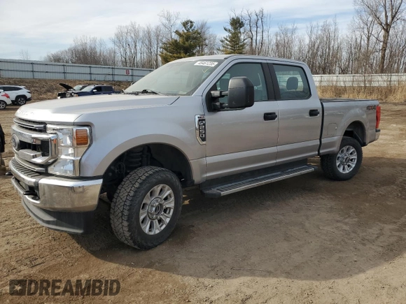 2021 Ford Super Duty F-250 SRW XL with VIN 1FT7W2B69MEC05271, listed as a Copart auction lot 48461235 with 55,121 mi miles and Salvage Title. Bid and sale history available at carsss.com. Image 1.