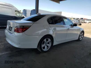 2007 BMW 5 Series 525i with VIN WBANE53597CW62340, listed as a Copart auction lot 49830815 with 188,016 mi miles and Clean Title. Bid and sale history available at carsss.com. Image 3.