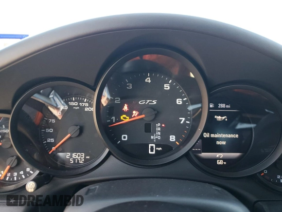 2019 Porsche 911 Carrera S with VIN WP0AB2A91KS115706, listed as a Copart auction lot 79899804 with 21,603 mi miles and Clean Title. Bid and sale history available at DreamBid. Image 9.