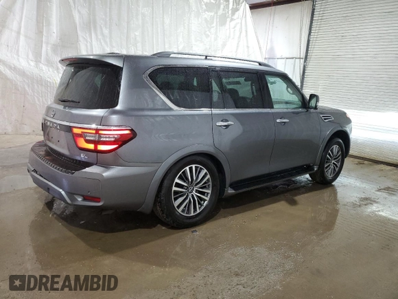 2023 Nissan Armada SL z VIN JN8AY2BC4P9181369, wystawiony jako Copart lot #51618665 z przebiegiem 61 497 mil mil oraz Czysty tytuł • Clean title. Historia ofert i sprzedaży dostępna na DreamBid. Obrazek 3.