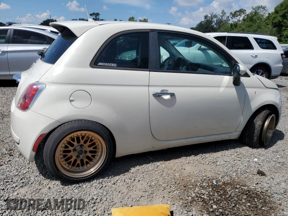 2013 FIAT 500 Pop with VIN 3C3CFFARXDT543669, listed as a Copart auction lot 64360145 with 107,481 mi miles and Salvage title. Bid and sale history available at DreamBid. Image 3.
