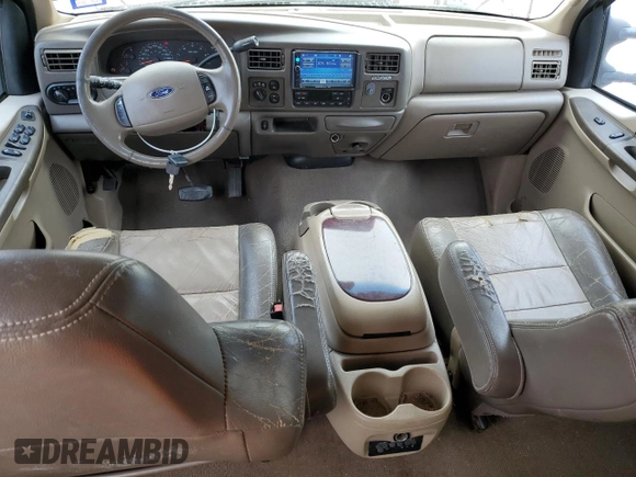 2003 Ford Excursion Eddie Bauer z VIN 1FMNU45S33ED13607, wystawiony jako Copart lot #83227864 z przebiegiem 251 989 mil mil oraz Szkoda całkowita • Salvage title. Historia ofert i sprzedaży dostępna na DreamBid. Obrazek 8.