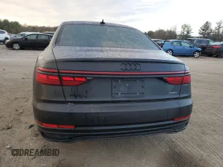 2023 Audi A8 with VIN WAULDAF8XPN010050, listed as a Copart auction lot 78076854 with 36,058 mi miles and Salvage Title. Bid and sale history available at carsss.com. Image 6.