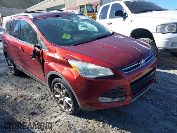 2015 Ford Escape Titanium with VIN 1FMCU0J92FUB55712, listed as a IAAI auction lot 41627867 with 156,438 mi miles. Bid and sale history available at carsss.com. Image 1.