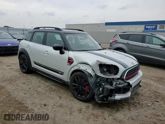 2022 MINI Countryman John Cooper Works with VIN WMZ33BS00N3N91322, listed as a Copart auction lot 59467765 with 43,726 mi miles and Salvage title. Bid and sale history available at DreamBid. Image 14.