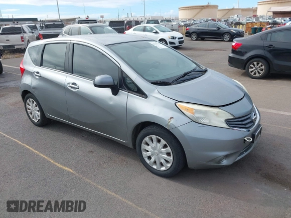 2014 Nissan Note S Plus with VIN 3N1CE2CPXEL397412, listed as a IAAI auction lot 42655342 with 101,308 mi miles and . Bid and sale history available at DreamBid. Image 1.