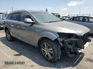 2015 Audi Q7 Premium Plus with VIN WA1LGAFE5FD012965, listed as a Copart auction lot 63712265 with 64,851 mi miles and Salvage title. Bid and sale history available at DreamBid. Image 4.
