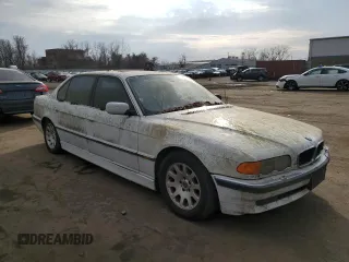 2000 BMW 7 Series 740iL with VIN WBAGH834XYDP07127, listed as a Copart auction lot 45226845 with 0 mi miles and Non Repairable. Bid and sale history available at carsss.com. Image 4.