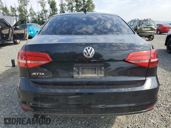 2015 Volkswagen Jetta S with VIN 3VW2K7AJ4FM247804, listed as a Copart auction lot 60654995 with Not provided miles and Salvage title. Bid and sale history available at DreamBid. Image 6.