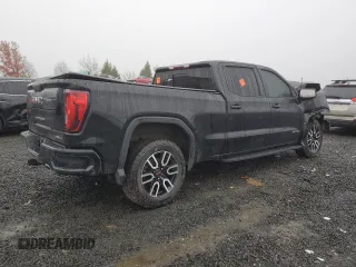 2021 GMC Sierra 1500 AT4 with VIN 1GTU9EET3MZ214568, listed as a Copart auction lot 83029864 with 0 mi miles and Salvage Title. Bid and sale history available at carsss.com. Image 3.