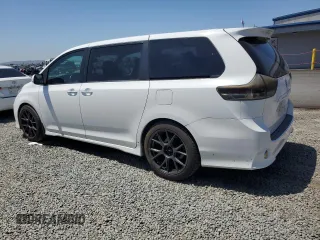 2015 Toyota Sienna SE with VIN 5TDXK3DC6FS656949, listed as a Copart auction lot 54114955 with 112,642 mi miles and Salvage Title. Bid and sale history available at DreamBid. Image 2.