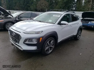 2021 Hyundai Kona Ultimate with VIN KM8K5CA56MU664366, listed as a Copart auction lot 45352555 with 37,034 mi miles and Salvage Title. Bid and sale history available at carsss.com. Image 1.