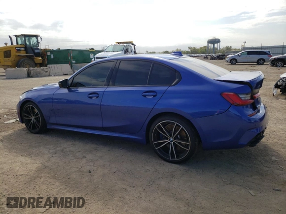 2021 BMW 3 Series M340i xDrive with VIN 3MW5U9J03M8B55096, listed as a Copart auction lot 73433514 with 49,381 mi miles and Salvage Title. Bid and sale history available at carsss.com. Image 2.