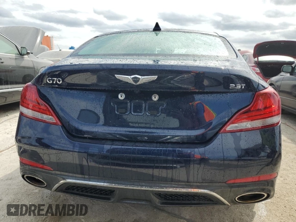 2020 Genesis G70 3.3T Advanced with VIN KMTG74LE5LU063621, listed as a Copart auction lot 74344614 with 20,611 mi miles and Non Repairable. Bid and sale history available at carsss.com. Image 6.