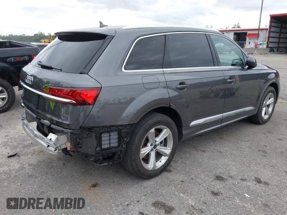 2023 Audi Q7 Premium Plus with VIN WA1LCBF75PD002182, listed as a IAAI auction lot 41660226 with 19,164 mi miles and . Bid and sale history available at DreamBid. Image 4.
