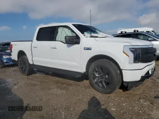 2024 Ford F-150 Lightning Flash with VIN 1FT6W3L73RWG22959, listed as a Copart auction lot 46159195 with Not provided miles and Salvage title. Bid and sale history available at DreamBid. Image 4.