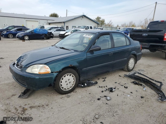 1997 Honda Civic DX with VIN 1HGEJ6626VL003183, listed as a Copart auction lot 78075644 with 133,963 mi miles and Salvage Title. Bid and sale history available at carsss.com. Image 1.