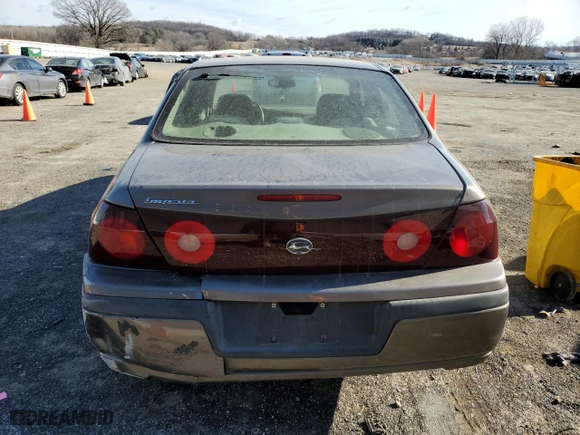 2002 Chevrolet Impala with VIN 2G1WF55K029189458, listed as a Copart auction lot 41745695 with 182,236 mi miles and Non Repairable. Bid and sale history available at carsss.com. Image 6.