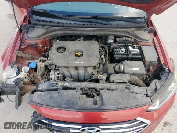 2017 Hyundai Elantra SE with VIN 5NPD84LF6HH009401, listed as a Copart auction lot 62397005 with 81,254 mi miles and Salvage title. Bid and sale history available at DreamBid. Image 11.