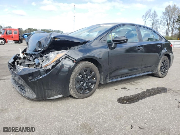 2021 Toyota Corolla LE with VIN 5YFEPMAE7MP216216, listed as a Copart auction lot 49211335 with 90,372 mi miles and Salvage Title. Bid and sale history available at carsss.com. Image 1.