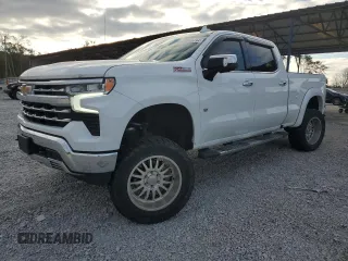 2023 Chevrolet Silverado 1500 LTZ with VIN 3GCUDGE87PG100289, listed as a Copart auction lot 81086094 with 43,767 mi miles and Salvage Title. Bid and sale history available at carsss.com. Image 1.