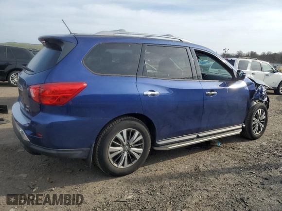 2017 Nissan Pathfinder SL with VIN 5N1DR2MM0HC618585, listed as a Copart auction lot 54053335 with 110,303 mi miles and Salvage Title. Bid and sale history available at DreamBid. Image 3.