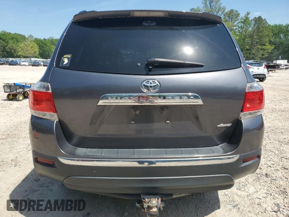 2012 Toyota Highlander Limited with VIN 5TDDK3EH5CS157343, listed as a Copart auction lot 54946205 with 146,654 mi miles and Salvage title. Bid and sale history available at DreamBid. Image 6.