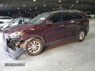 2018 Kia Sorento LX V6 with VIN 5XYPG4A50JG399564, listed as a Copart auction lot 86795594 with 111,088 mi miles and Salvage Title. Bid and sale history available at carsss.com. Image 1.