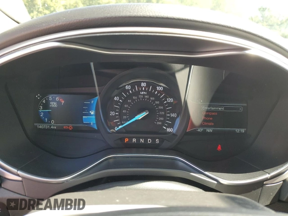 2016 Ford Fusion SE with VIN 1FA6P0H75G5120810, listed as a Copart auction lot 71148624 with 140,731 mi miles and Salvage Title. Bid and sale history available at DreamBid. Image 9.