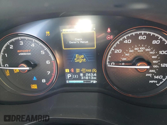 2022 Subaru Forester Special Sports с VIN JF2SKAJC2NH498892, выставлен на аукционе Copart как лот 54247895 с пробегом 31 813 миль миль и Списание • Salvage title. История ставок и продаж доступна на DreamBid. Изображение 9.