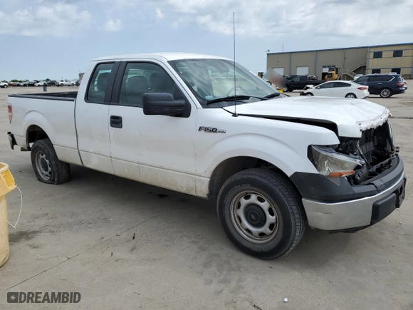 2014 Ford F-150 XL with VIN 1FTEX1CM4EKG34249, listed as a Copart auction lot 49482435 with 201,287 mi miles and Salvage Title. Bid and sale history available at carsss.com. Image 4.