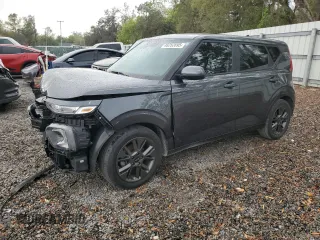 2021 Kia Soul EX with VIN KNDJ33AU9M7742148, listed as a Copart auction lot 48252695 with 34,885 mi miles and Salvage Title. Bid and sale history available at carsss.com. Image 1.